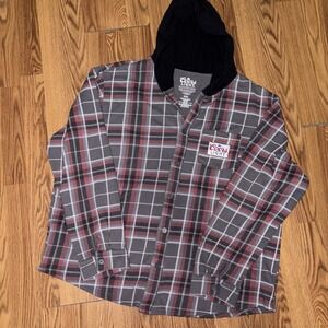 Coors Light Beer Men's‎ Flannel Hoodie 2XL